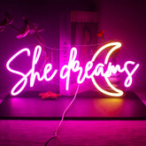 She Dreams Neon Sign